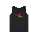 I AM Diligent - Unisex Heavy Cotton Tank Top Front Print