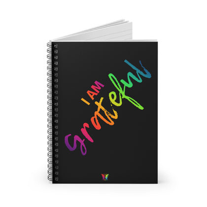 I AM Grateful - Spiral Notebook Ruled Line