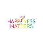 Happiness Matters™  Transparent Outdoor Stickers, Die-Cut, 1pcs