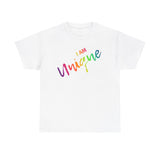 I AM Unique - Unisex Heavy Cotton Tee - Front Print