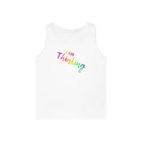 I AM Thinking - Unisex Heavy Cotton Tank Top Front Print