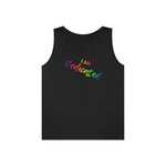 I AM Dedicated - Unisex Heavy Cotton Tank Top Front Print