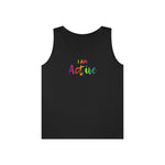 I AM Active - Unisex Heavy Cotton Tank Top Front Print