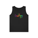 I AM Energy - Unisex Heavy Cotton Tank Top Front Print