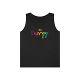 I AM Energy - Unisex Heavy Cotton Tank Top Front Print