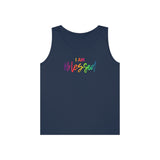 I AM Blessed - Unisex Heavy Cotton Tank Top Front Print