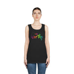 I AM Worthy - Unisex Heavy Cotton Tank Top Front Print