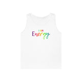 I AM Energy - Unisex Heavy Cotton Tank Top Front Print