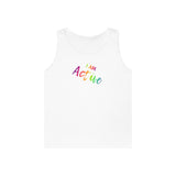 I AM Active - Unisex Heavy Cotton Tank Top Front Print