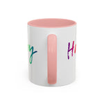 I AM Happy - Accent Coffee Mug (11, 15oz)