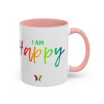 I AM Happy - Accent Coffee Mug (11, 15oz)