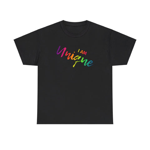 I AM Unique - Unisex Heavy Cotton Tee - Front Print