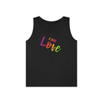 I AM Love - Unisex Heavy Cotton Tank Top Front Print