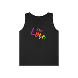 I AM Love - Unisex Heavy Cotton Tank Top Front Print