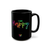 I AM Happy - Black Mug (11oz, 15oz)