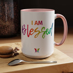 I AM Blessed - Accent Coffee Mug (11, 15oz)