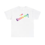 I AM Receiving - Unisex Heavy Cotton Tee - Front Print