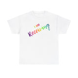 I AM Receiving - Unisex Heavy Cotton Tee - Front Print