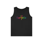 I AM Energetic - Unisex Heavy Cotton Tank Top Front Print