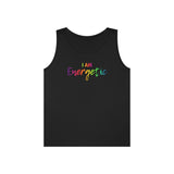 I AM Energetic - Unisex Heavy Cotton Tank Top Front Print