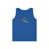 I AM Dedicated - Unisex Heavy Cotton Tank Top Front Print