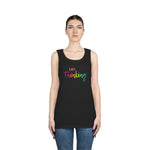 I AM Thinking - Unisex Heavy Cotton Tank Top Front Print