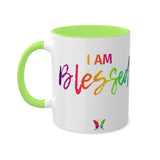 I AM Blessed - Colorful Mugs, 11oz