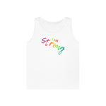 I AM Strong - Unisex Heavy Cotton Tank Top Front Print