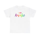 I AM Awake - Unisex Heavy Cotton Tee - Front Print