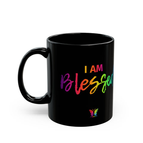 I AM Blessed - Black Mug (11oz, 15oz)
