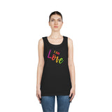 I AM Love - Unisex Heavy Cotton Tank Top Front Print