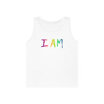 I AM - Unisex Heavy Cotton Tank Top Front Print