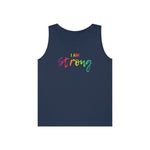 I AM Strong - Unisex Heavy Cotton Tank Top Front Print