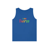 I AM Fierce - Unisex Heavy Cotton Tank Top Front Print