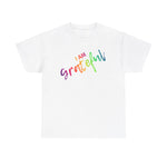 I AM Grateful - Unisex Heavy Cotton Tee - Front Print