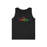 I AM Positive - Unisex Heavy Cotton Tank Top Front Print