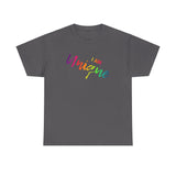 I AM Unique - Unisex Heavy Cotton Tee - Front Print