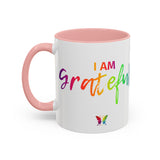 I AM Grateful - Accent Coffee Mug (11, 15oz)