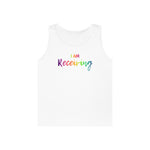 I AM Receiving - Unisex Heavy Cotton Tank Top Front Print