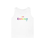 I AM Receiving - Unisex Heavy Cotton Tank Top Front Print