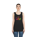 I AM Love - Unisex Heavy Cotton Tank Top Front Print