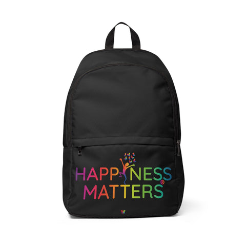 Happiness Matters Unisex Fabric Backpack