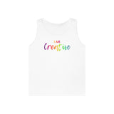 I AM Creative - Unisex Heavy Cotton Tank Top Front Print