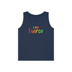 I AM Fierce - Unisex Heavy Cotton Tank Top Front Print