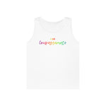 I AM Compassionate  - Unisex Heavy Cotton Tank Top Front Print