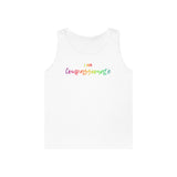 I AM Compassionate  - Unisex Heavy Cotton Tank Top Front Print