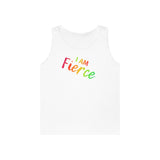 I AM Fierce - Unisex Heavy Cotton Tank Top Front Print