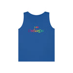 I AM Dedicated - Unisex Heavy Cotton Tank Top Front Print