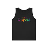 I AM Inspired - Unisex Heavy Cotton Tank Top Front Print