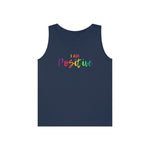 I AM Positive - Unisex Heavy Cotton Tank Top Front Print